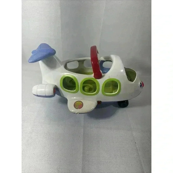 2005 Fisher Price Little People Jet Airplane Lights Sounds and pilot‎ Toy - Picture 3 of 9